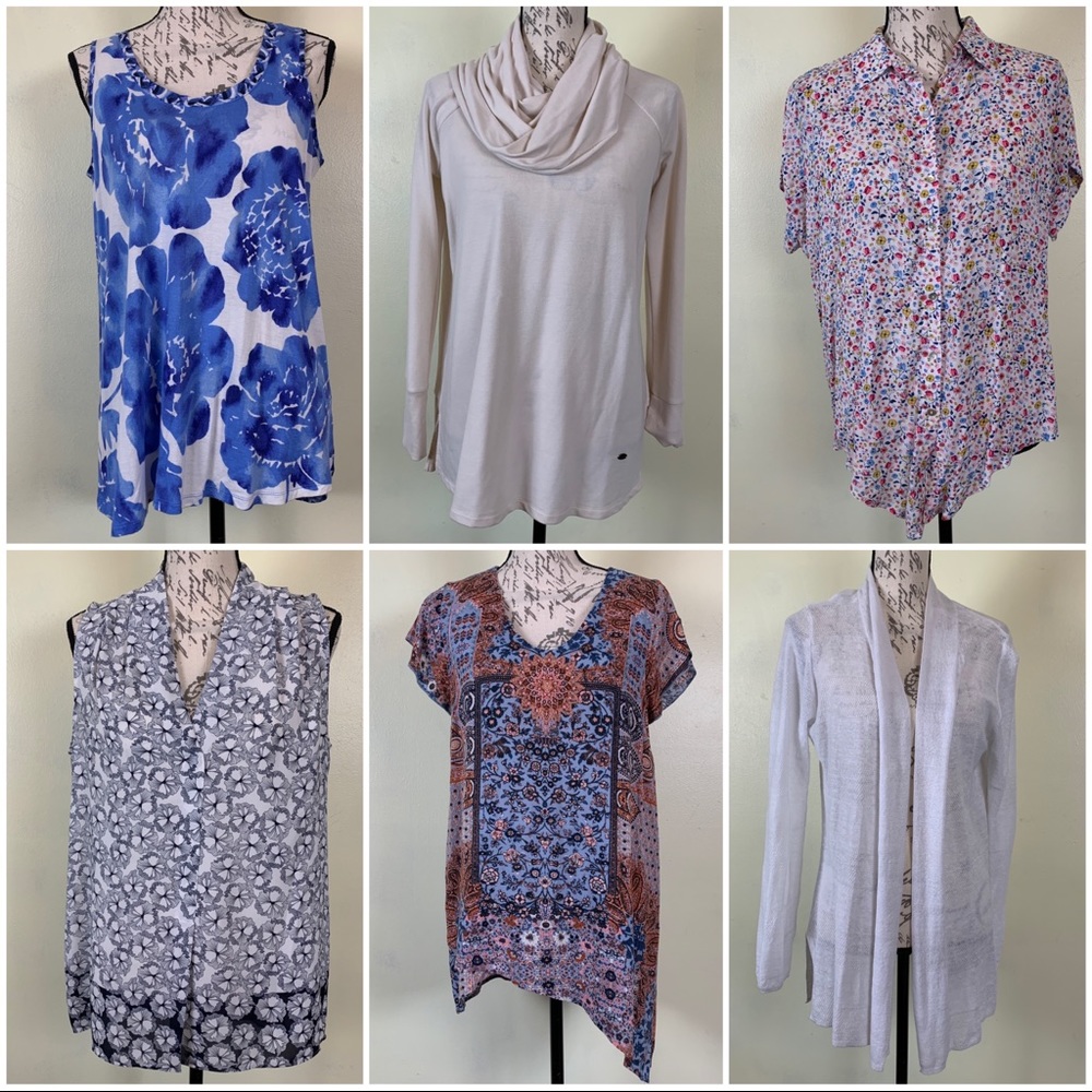 Lot of 6 women's size S small tops/shirt